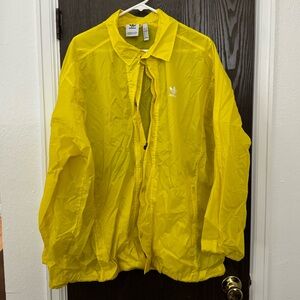Adidas Yellow Windbreaker Size XL